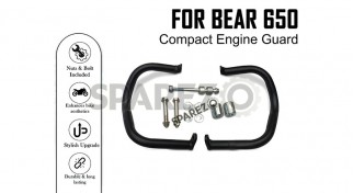 Fit For Royal Enfield Bear 650 Compact Engine Guard Black Fit For Royal Enfield Bear 650 Compact Engine Guard Black